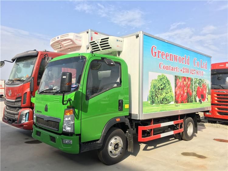 5 Tons Fresh Meat Vegetable Seafood Delivery Refrigerated Box Truck