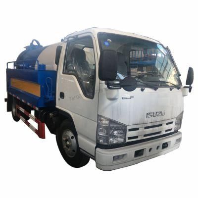 Good Quality Japan Isuzu 4000liters 1000gallons High Pressure Septic Sludge Jetting Cleaning Vehicle Vacuum Sewage Cleaner Truck for Cambodia