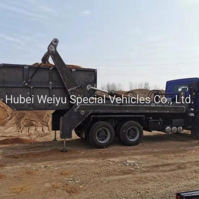 Sinotruk HOWO 266HP 10 Tons Arm Roll Container Swing Arm Skip Loader Garbage Truck