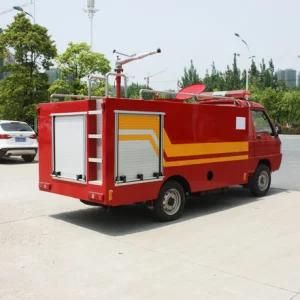 The Small Fire Truck That Can Be in a Mall Warehouse Has an Drive Capability