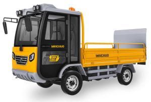 Electric Eight-Barrel Four-Wheel Garbage Transportation Vehicle