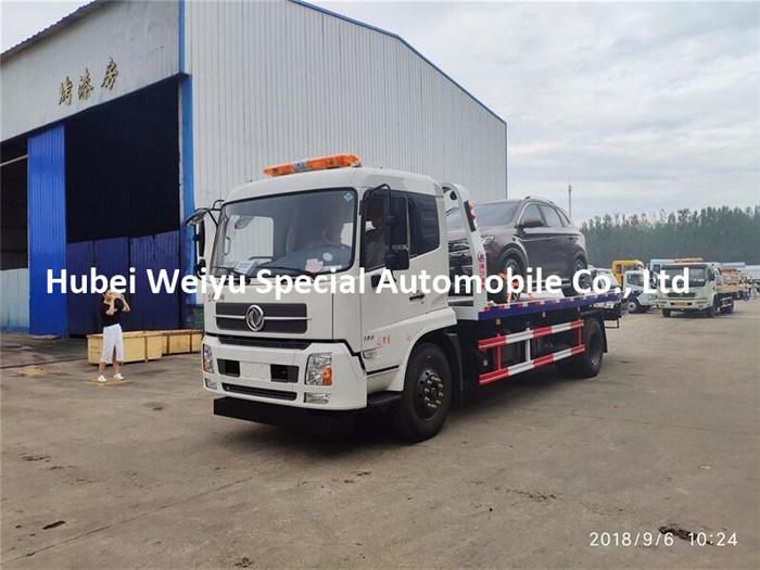 Dongfeng 6t Breakdown Wrecker Flatbed Recovery 6tons Medium Tow Truck for Sale