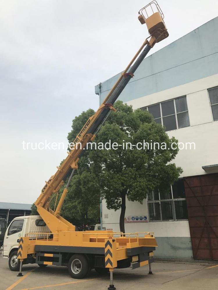 4X2 6wheels Skylift Truck Hydraulic Boom Lift Hydraulic Computer Control 26meters 28meter Bucket Truck