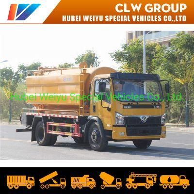 Dongfeng Furuicar 3000liters Water Tank 5000liters Sewage Tank High Pressure Jetting Vacuum Sewage Suction Truck Septic Tank Truck