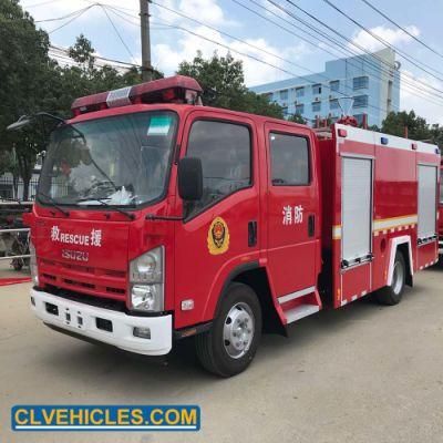 Isuzu 4X2 190HP 3500L Water Fire Truck Applied to Urban