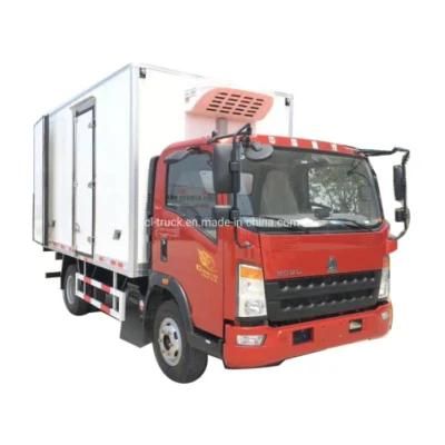 Sinotruk HOWO Light 3tons 4tons 5tons Refrigerated Truck Insulated Panel