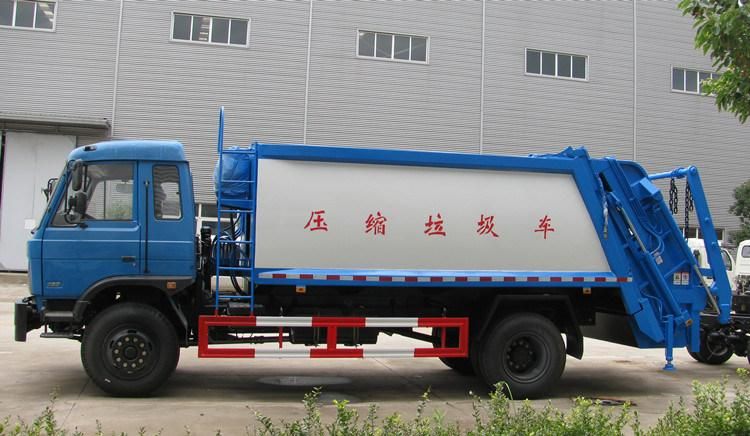 Factory Supplied Dongfeng 4X2 12cbm Garbage Compactor Trucks for Sale with Swing Arm