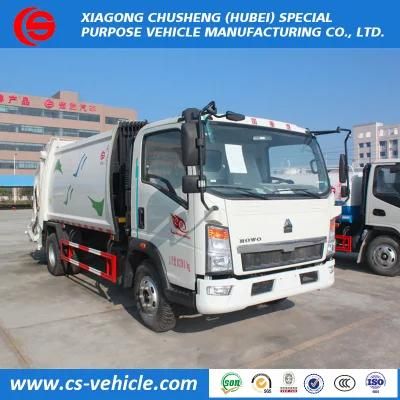 Hydraulic Lifter Compactor New Power 6 Wheel Garbage Truck Price