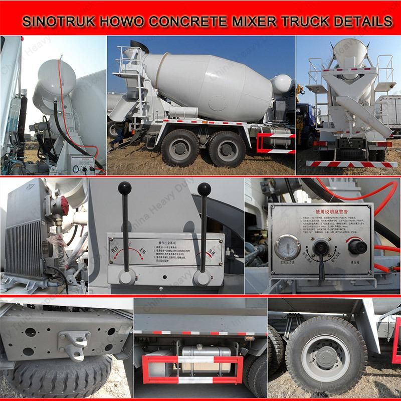 Construction Machine HOWO 8X4 12m3 Cement Tank Truck/Concrete Mixer