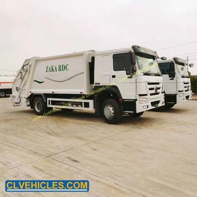 HOWO 6 Wheels 290HP Heavy Garbage Truck 15cbm Sinotruk Garbage Compactor Truck