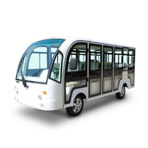 14 Seats Electric Vehicle Tourist Shuttle Car Sightseeing Car with Doors for Passenger Transportation (DN-14C)