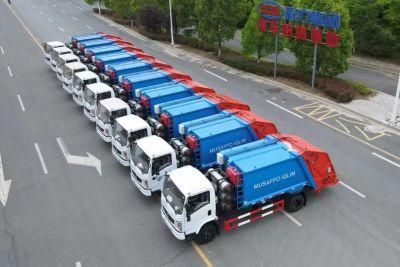 Dongfeng HOWO 8cbm CNG Compressed Sanitation Rubbish Collector Dust Cart Garbage Waste Compactor Garbage Trucks Refuse