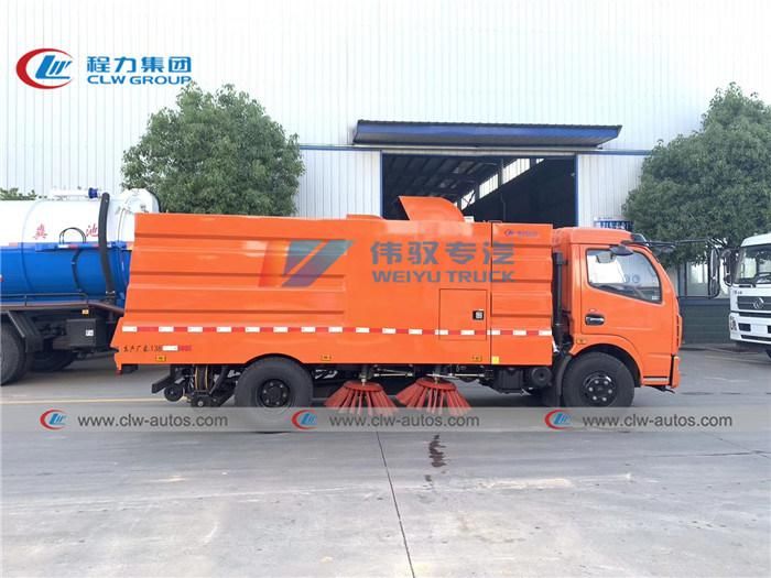 China Road Cleaning Truck 4X2 Vacuum Sweeping Truck Dongfeng Street Sweeping Truck