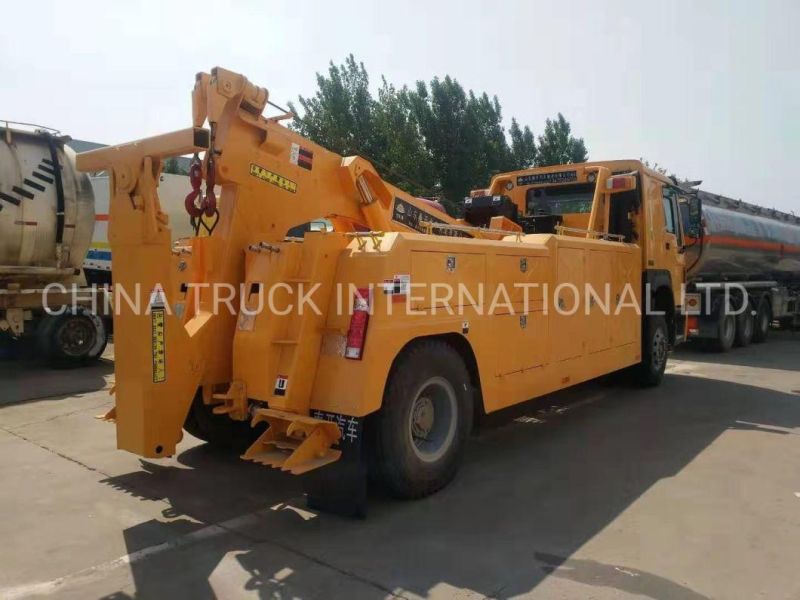 China Road HOWO Rescue 50 Ton 6X4 Wrecker Truck