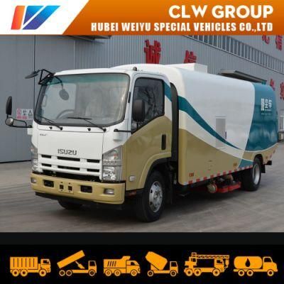 Isuzu 5tons Road Vacuum Machine 9-10cbm Water Spraying Sprinkler Dust Cleaning Suction Truck