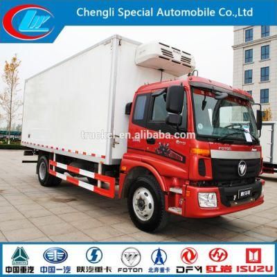 Foton 4*2refrigerated Mini Truck 6wheels Refrigerated Semi Trailer New Conditions Refrigerated Small Trucks