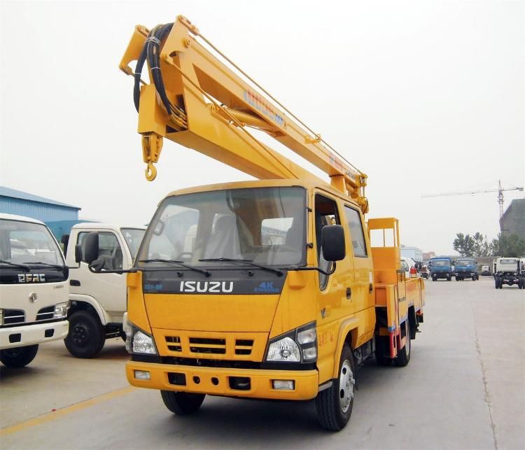 High Lifting Platform Truck Working Platform Isuzu 18m 20m 22m Hydraulic Aerial Lift Platform Bucket Truck