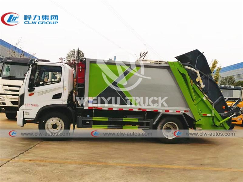 Dongfeng Huashen 4X2 9cbm 9000liters Garbage Compactor Truck Waste Removal Truck for Sanitation Services