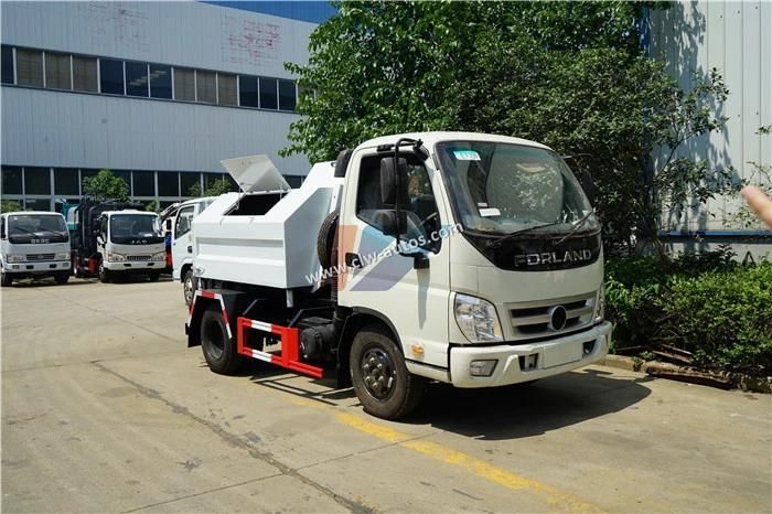 Foton 3cbm Hook Lift Arm Type Detachable Container Garbage Truck Waste Management