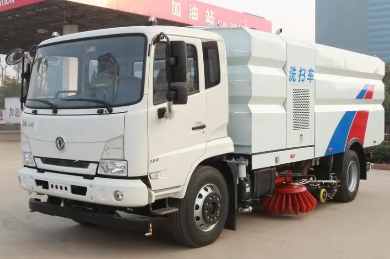 Dongfeng 8ton Stainless Steel Road Sweeper Street Sweeper Street Cleaning Machine Sweeper Truck