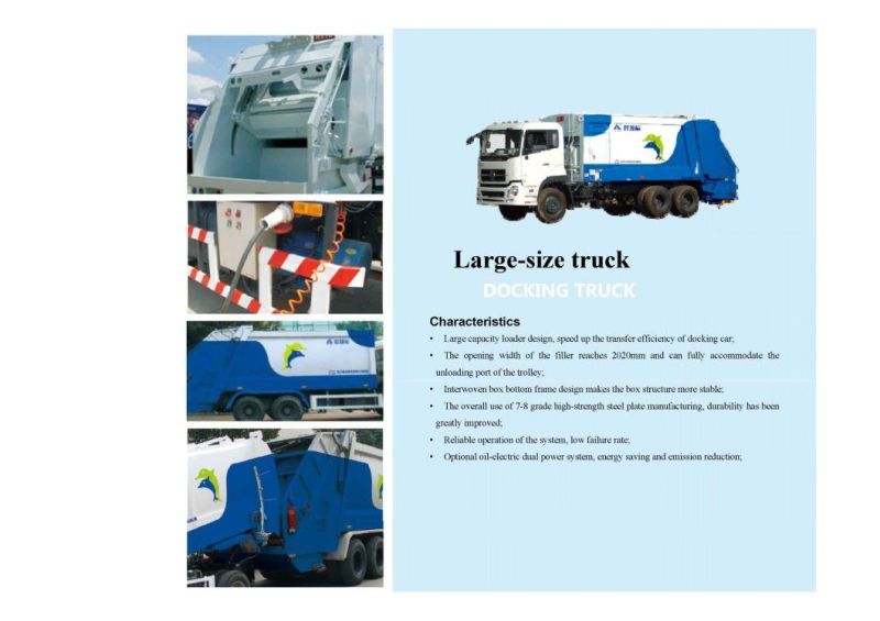 Aerosun 18.2cbm Dongfeng Cgj5180zdj5ng Compression Block Docking Garbage Truck