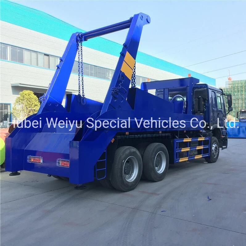 Sinotruk HOWO 266HP 10 Tons Arm Roll Container Swing Arm Skip Loader Garbage Truck