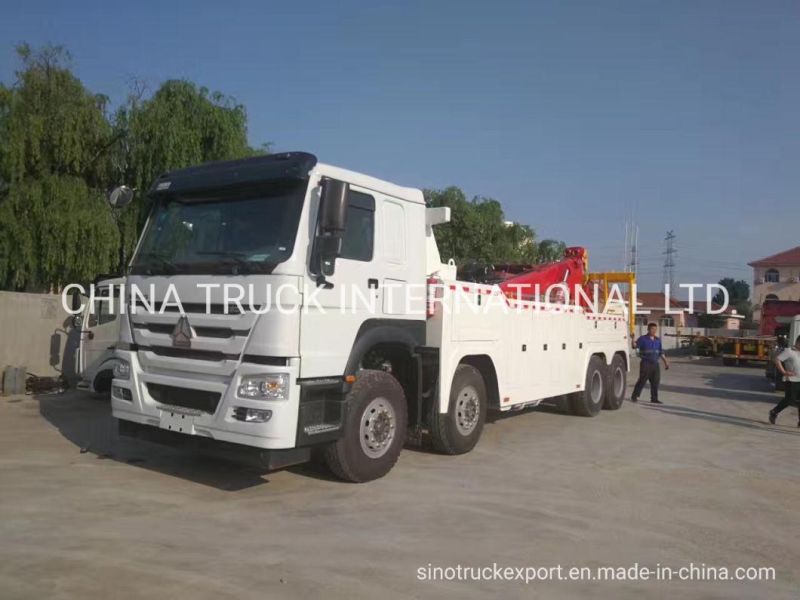 Sinotruck HOWO 8X4 40-60ton Heavy Towing Recovery Road Wrecker Truck
