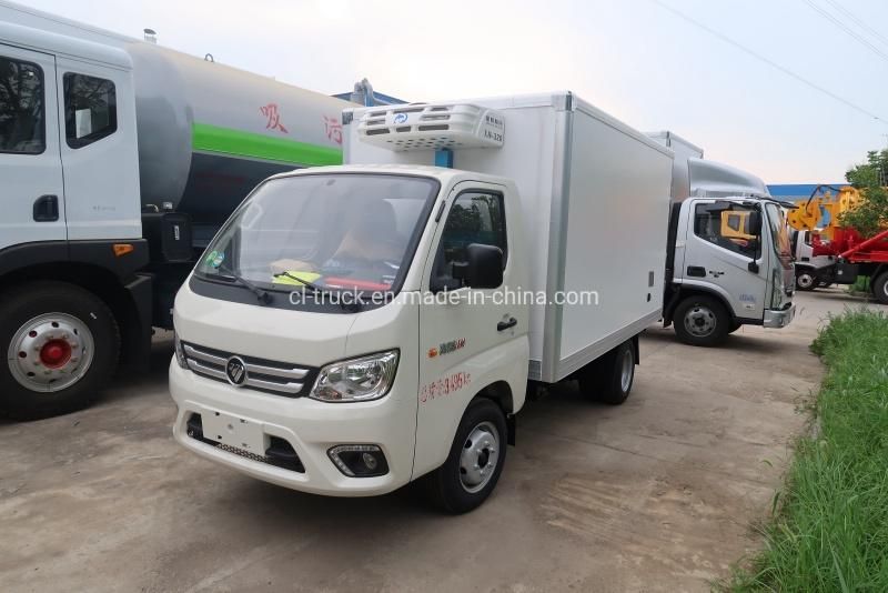 Foton 2tons Euro 6 Gasoline Refrigerated Truck for Sale