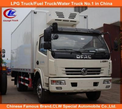 130HP 170HP Dongfeng Refrigerated Cooling Van Frozen Meat Vegetable Truck