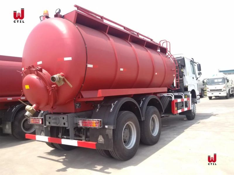 Sino HOWO Rhd LHD 6X4 16000 Litres Vacuum Sewage Suction Tanker Truck