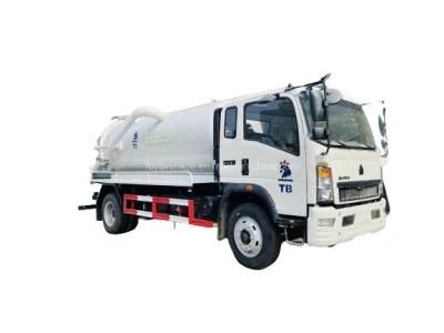 Sinotruk HOWO 5cbm Vacuum Sewage Trucks 6m3 Sludge Tank Trucks for Waste Management