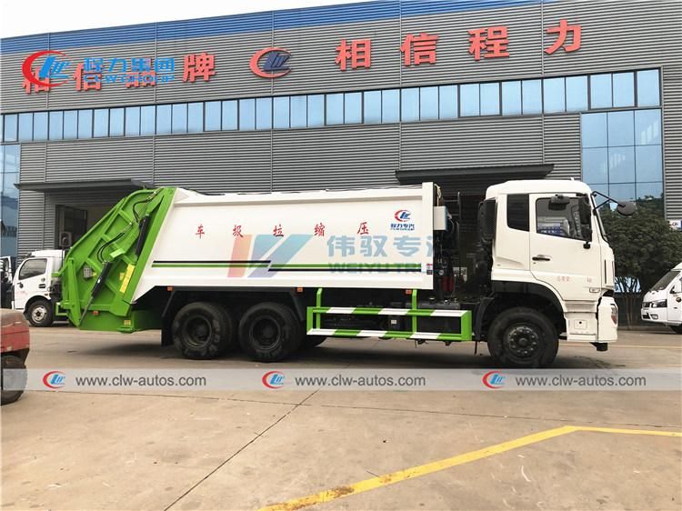 12tons 10-Wheel Waste Collector Vehicle Dongfeng 18cbm Back Loading Rubbish Compactor Truck