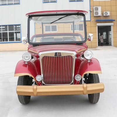 3 Row 8 Passenger Electric Classic Vintage Sightseeing Car