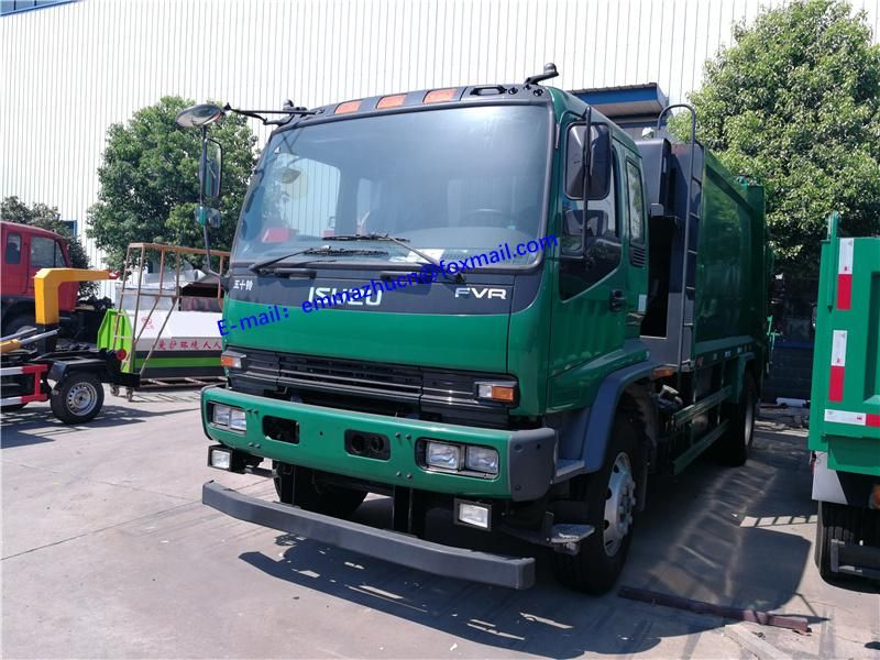 Japan Brand Isuzu Ftr Fvz 4X2 Type10m3 12m3 Compactor Garbage Truck Price for Sale