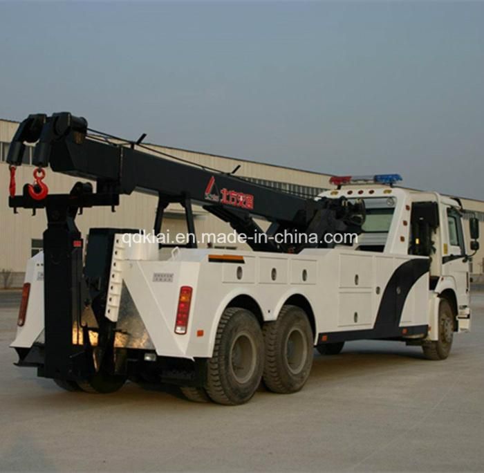 China Brand New HOWO Emergency Towing Truck Road Wrecker Truck