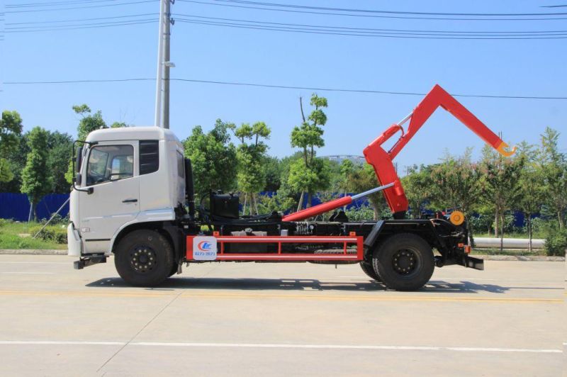 Dongfeng 12cbm Rear Loading Hook Lift Garbage Truck