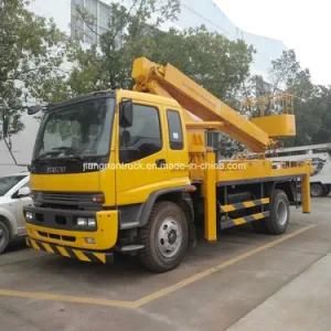 28 Meters Telescopic Boom Isuzu Aerial Work Platform Truck