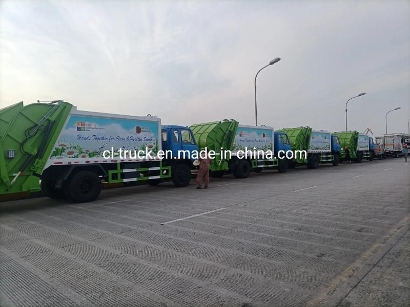 Dongfeng 145 153 Type Rhd LHD 8m3 10m3 12m3 15m3 16m3 Compactor Garbage Truck