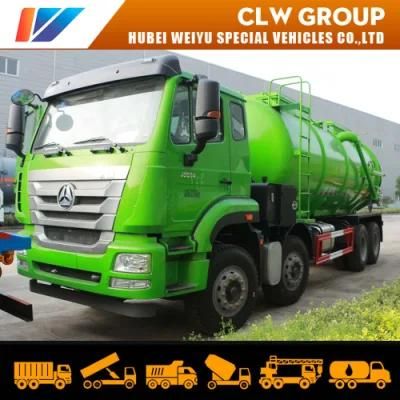Sinotruk 8*4 New Design Factory Supply Vacuum Cleaner Truck with High Quality