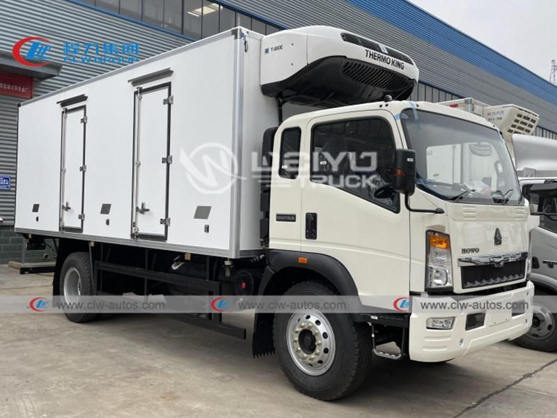 Sinotruk HOWO 6 Wheels 8tons Refrigerator Truck Meat Seafood Fish Freezer Van Refrigerated Truck