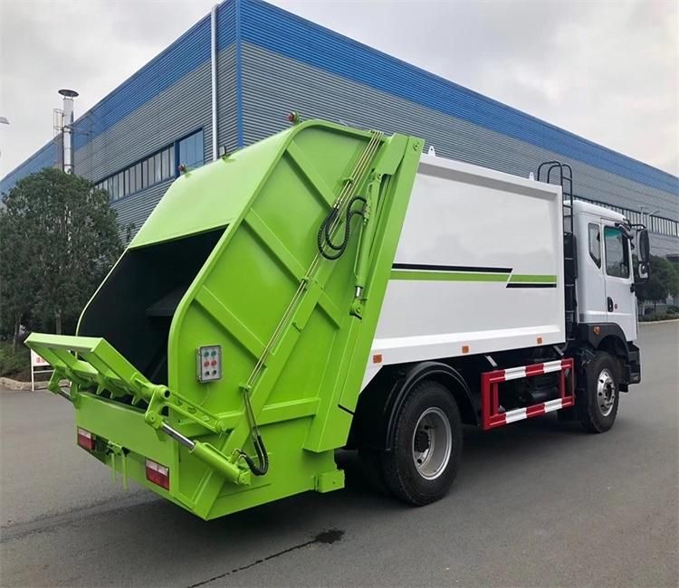 Medium Heavy Duty 4X2 10cbm Garbage Truck 3950mm Wheelbase Diesel Engine Rubbish Lorry