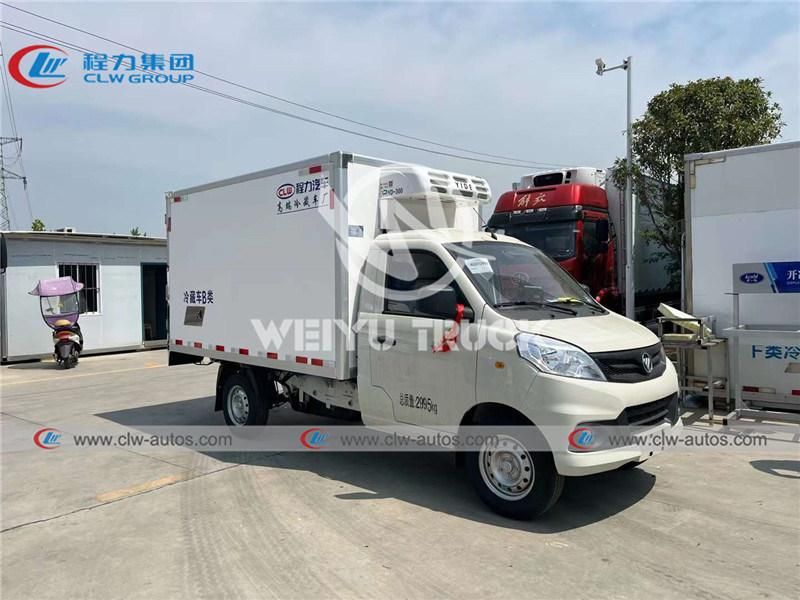 Foton Xiangling V1 Mini 1ton 1.5tons Refrigeratd Van Box Truck 4X2 Diesel Type Freezer Box for Seafood