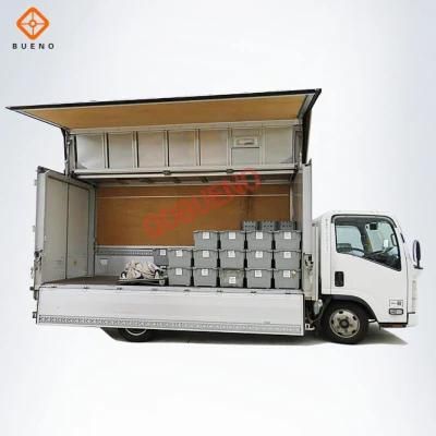 Customized Bueno Aluminum Winging Opening Van Truck Body for Hino Mitsubishi Fuso Man Truck