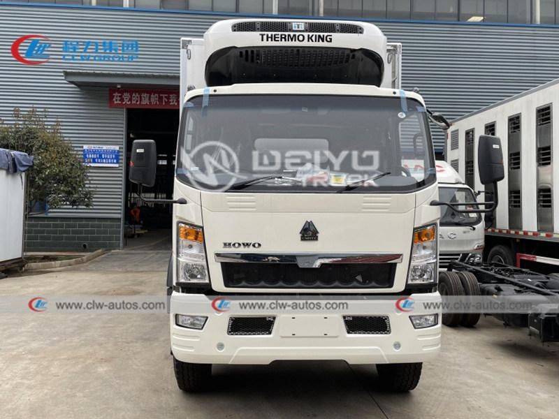 Sinotruk HOWO 6 Wheels 8tons Refrigerator Truck Meat Seafood Fish Freezer Van Refrigerated Truck