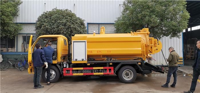 Dongfeng Small Vacuum Truck 5m3 High Pressure Cleaning Sewage Suction Tanker Truck