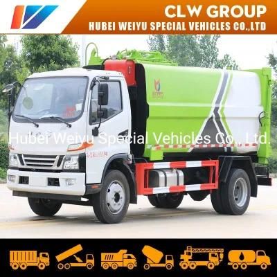 JAC 4*2 Left Hand Driving 5000liters Hanging Bucket Side Loading Garbage Truck Rubbish Delivery Truck for Waste Collection
