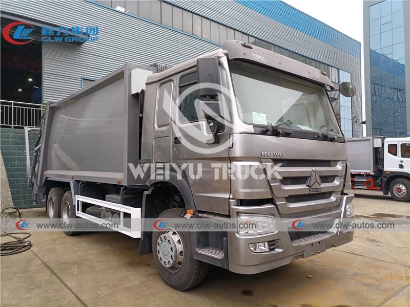 Sinotruk HOWO 3 Axles 6X4 18000liters 20000liters Compressed Rubbish Collector Compactor Garbage Truck Waste Removal Truck