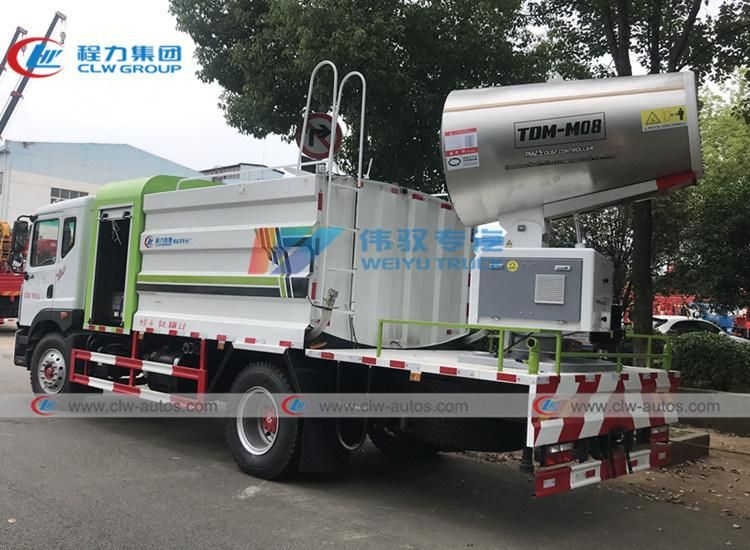 China DFAC 10m3 Water Mist Spray Truck 10tons Dust Suppression Tank Truck with Mist Cannon