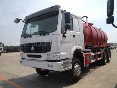 Sinotruck HOWO 16000L City Cleaning Sewage Fecal Vacuum Suction Truck