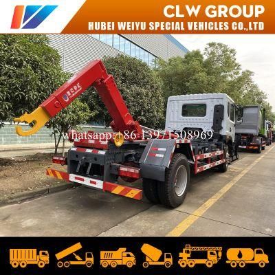 China Dongfeng Brand New 5tons 6tons 7tons Hook Arm Waste Collection Vehicles Arm Lifting Garbage Truck